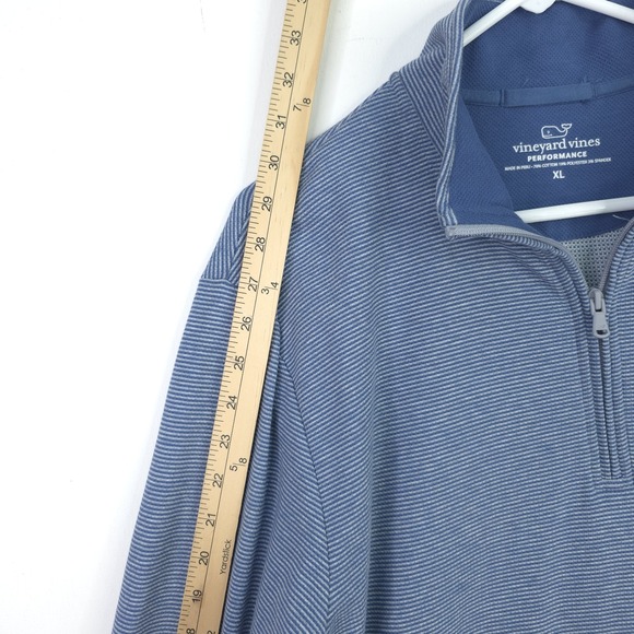 Vineyard Vines Sweater Men's XL Blue Performance Quarter Zip Golf Pullover - Picture 5 of 10